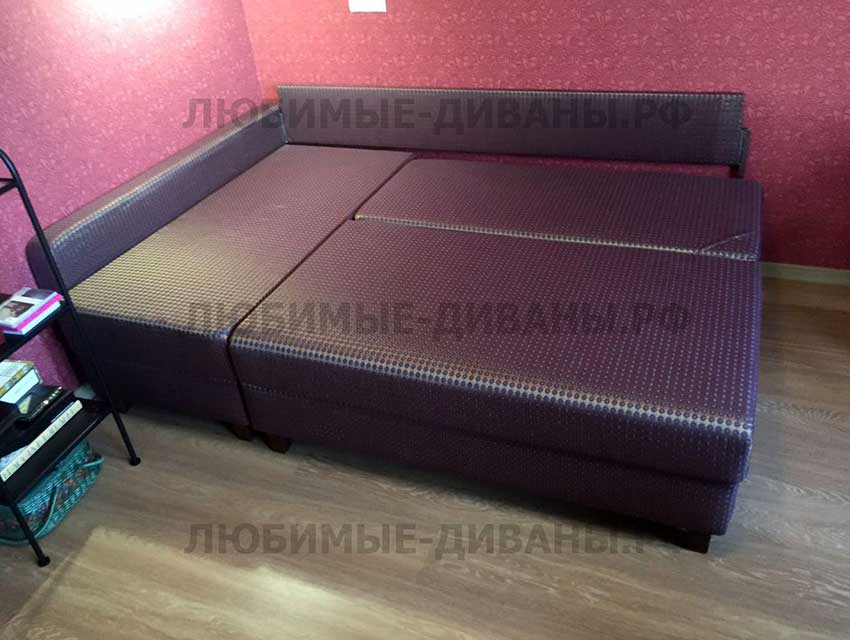 Угловой диван еврокнижка Танго с 1-й боковиной спальное место