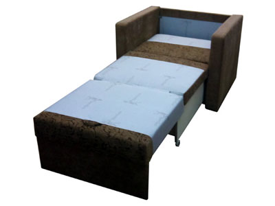Маленькое кресло-кровать Танго-3 Д-75 с ровным и высоким спальным местом. и глубиной 70 см