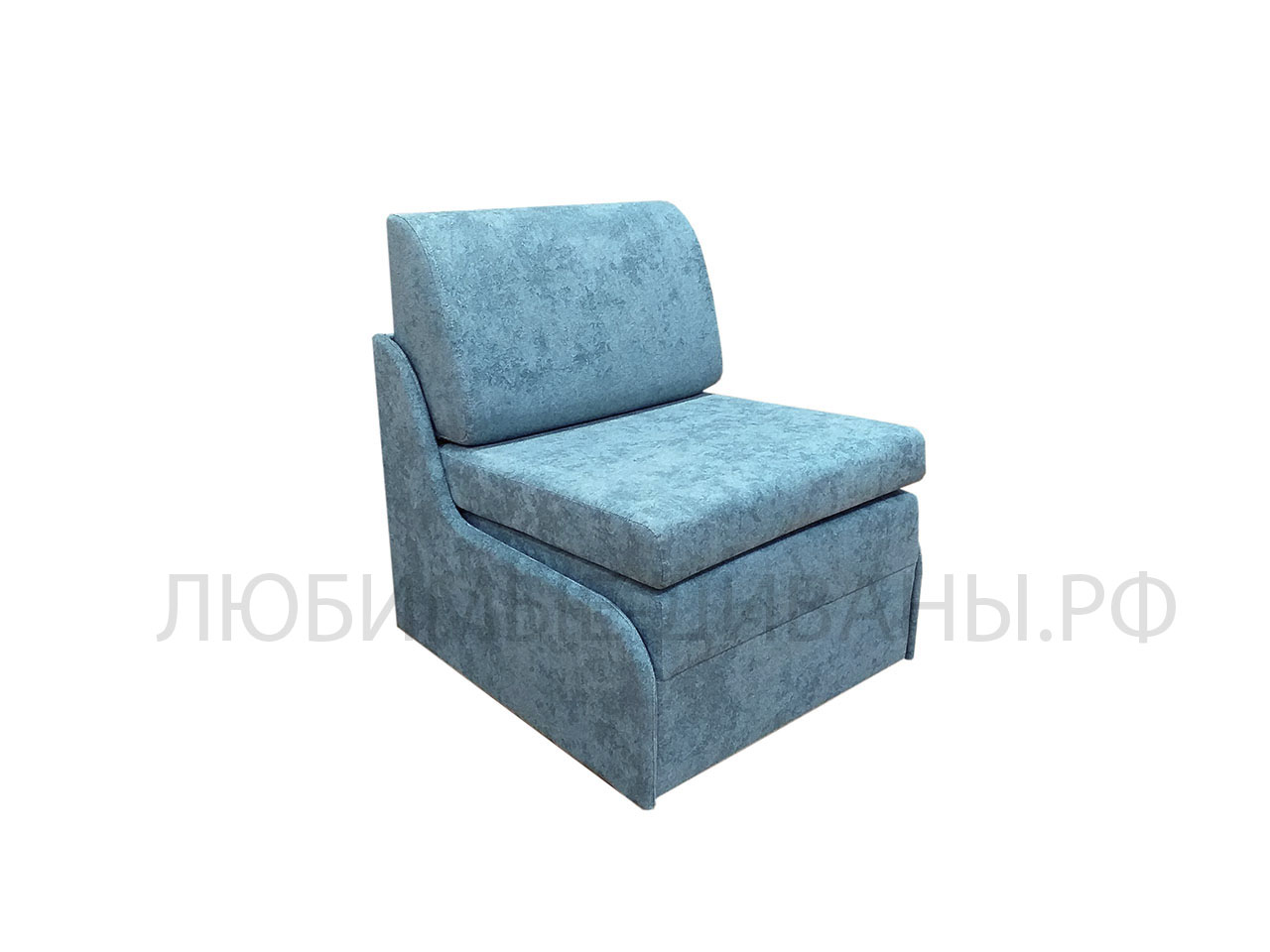 Компактное кресло кровать Танго-4 Д-75 без подлокотников с высоким сидением 48 см и глубиной 80 см. Габаритный размер 80 х 80 см. Спальное место 75 х 200 см.