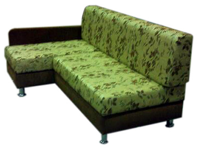 Угловой диван софа 130х205 компактный с одной боковиной