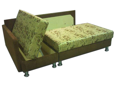 Угловой диван софа 130х205 компактный с одной боковиной