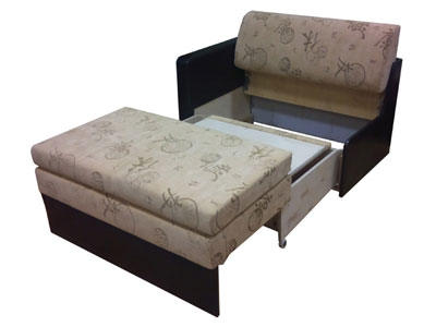 Выкатной диван Танго-3/4 Д-100 с одной боковиной и высоким сиденьем 48 см