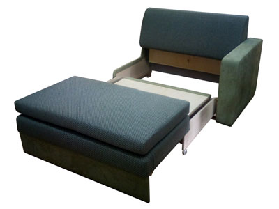 Выкатной диван Танго-3/4 Д-110 с одной широкой боковиной справа и высоким сидением 48 см