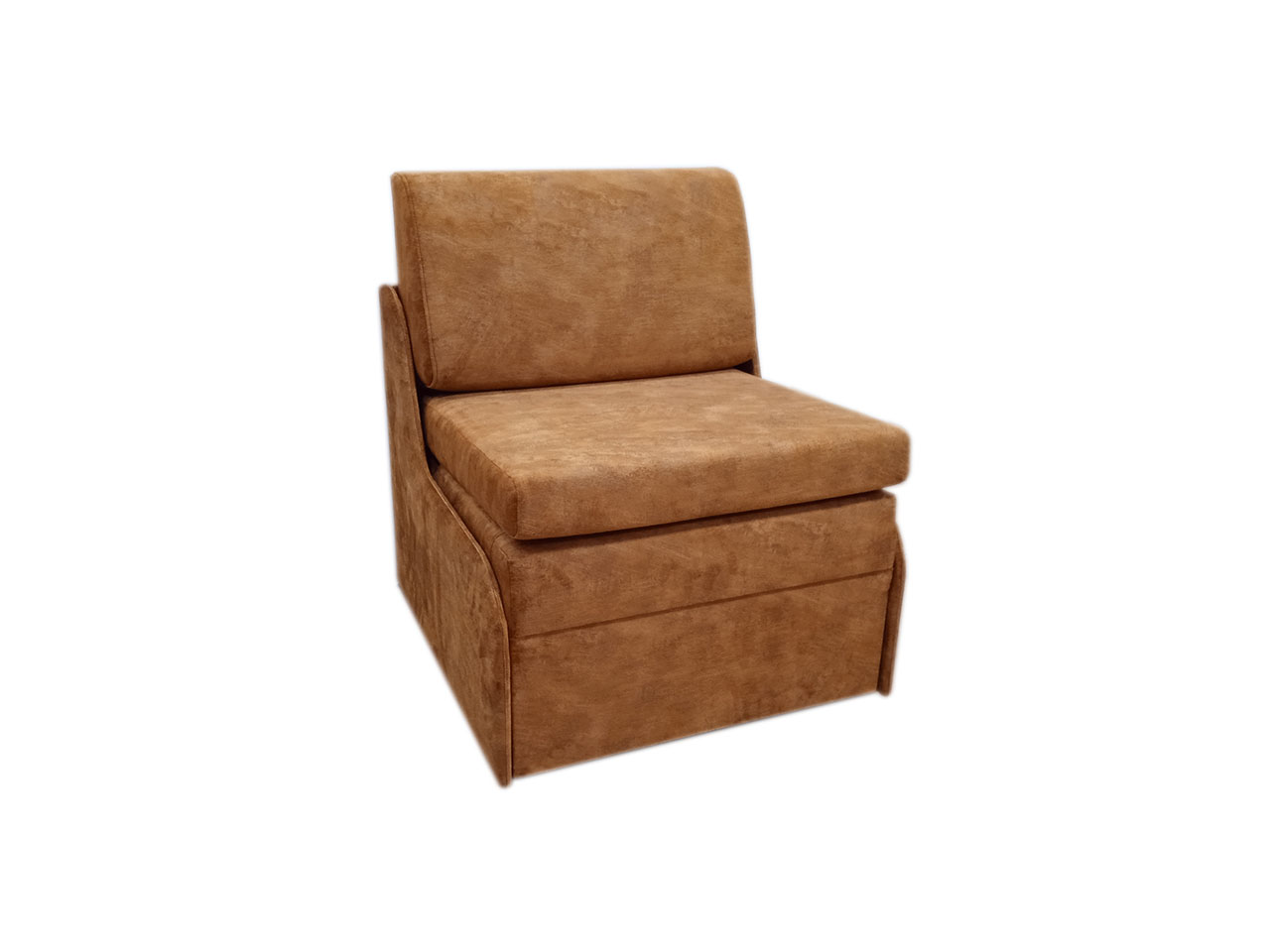Малогабаритное кресло-кровать Танго-4 Д-70 без боковин и глубиной 75 см. Габаритный размер 75 х 75. Спальное место 70 х 185 или 190 см