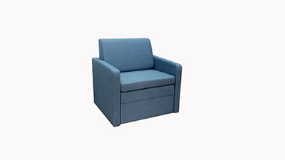 Малогабаритное кресло-кровать Танго-3 Д-75 глубиной 75 см. Габариты 95 х 75 см. Спальное место 75 х 185 или 190 см.