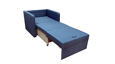 Малогабаритное кресло-кровать Танго-3 Д-75 глубиной 75 см. Габариты 95 х 75 см. Спальное место 75 х 185 или 190 см.
